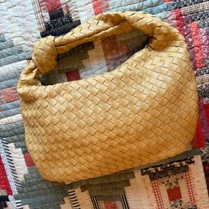 Urban Expressions Tan Woven Shoulder Bag